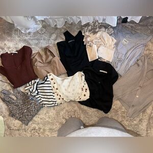 9 ABERCROMBIE & FITCH TOPS / 1 BOHME TOP SIZE MEDIUM BUNDLE 🤎